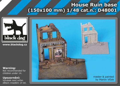 Black Dog D48001 House ruin base dioráma makett kiegészítő (1/48)