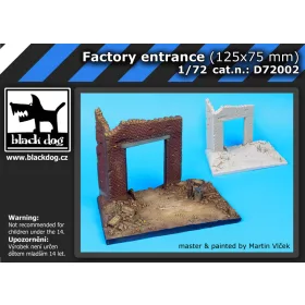   Black Dog D72002 Factory entrance (125x75 mm) dioráma makett kiegészítő (1/72)