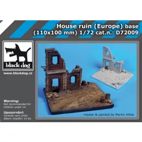   Black Dog D72009 Hause ruin Europe base dioráma makett kiegészítő (1/72)