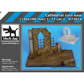   Black Dog D72016 Cathedral ruin base dioráma makett kiegészítő (1/72)