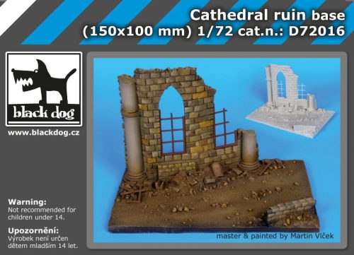 Black Dog D72016 Cathedral ruin base dioráma makett kiegészítő (1/72)