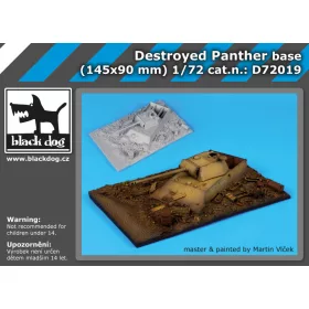   Black Dog D72019 Destroyed Panther base dioráma makett kiegészítő (1/72)