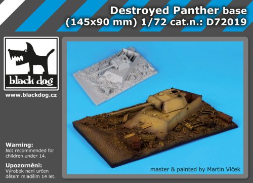 Black Dog D72019 Destroyed Panther base dioráma makett kiegészítő (1/72)