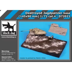   Black Dog D72021 Destroyed Jagdpanzer base dioráma makett kiegészítő (1/72)