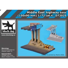   Black Dog D72025 Middle east highway base dioráma makett kiegészítő (1/72)