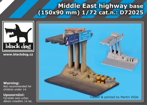 Black Dog D72025 Middle east highway base dioráma makett kiegészítő (1/72)