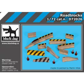   Black Dog D72026 Roadblocks dioráma makett kiegészítő (1/72)