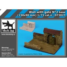   Black Dog D72027 Wall with gate N°2 dioráma makett kiegészítő (1/72)