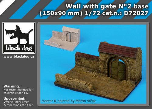 Black Dog D72027 Wall with gate N°2 dioráma makett kiegészítő (1/72)