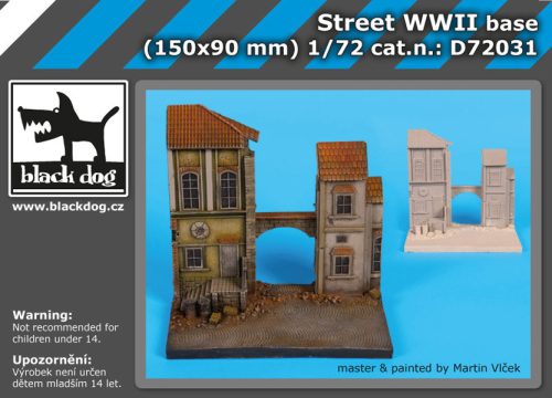 Black Dog D72031 Street ww II base dioráma makett kiegészítő (1/72)