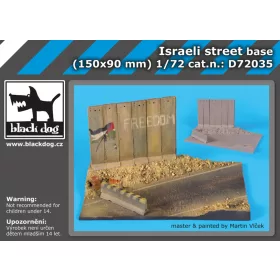   Black Dog D72035 Israeli street base dioráma makett kiegészítő (1/72)