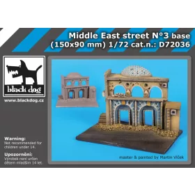   Black Dog D72036 Middle east street N°3 base dioráma makett kiegészítő (1/72)