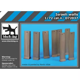   Black Dog D72037 Israeli walls dioráma makett kiegészítő (1/72)