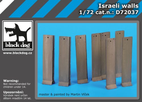 Black Dog D72037 Israeli walls dioráma makett kiegészítő (1/72)