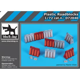   Black Dog D72040 Plastic roadblocks dioráma makett kiegészítő (1/72)
