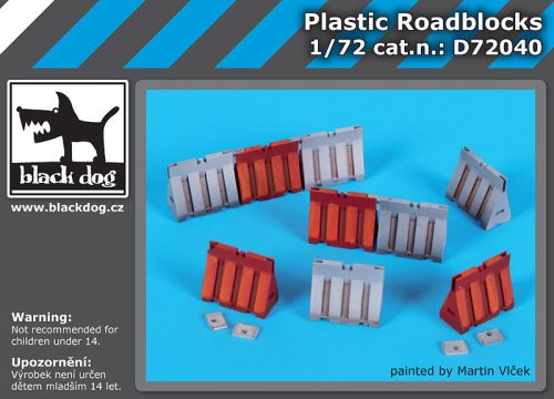 Black Dog D72040 Plastic roadblocks dioráma makett kiegészítő (1/72)