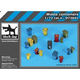  Black Dog D72041 Waste containers dioráma makett kiegészítő (1/72)