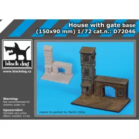   Black Dog D72046 House with gate base dioráma makett kiegészítő (1/72)