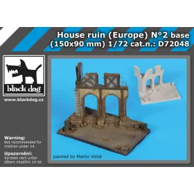   Black Dog D72048 House ruin (Europe) N° base dioráma makett kiegészítő (1/72)