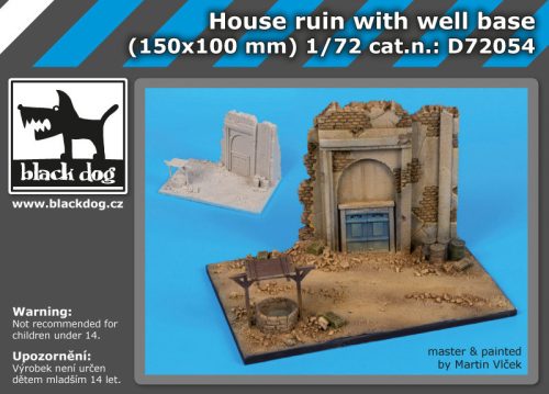 Black Dog D72054 House ruin with well base dioráma makett kiegészítő (1/72)