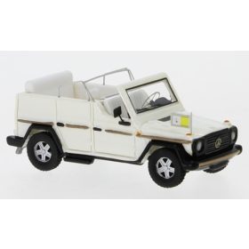   BoS-Models 87676 Mercedes-Benz 230 G Papamobil 1980, metál fehér (H0)