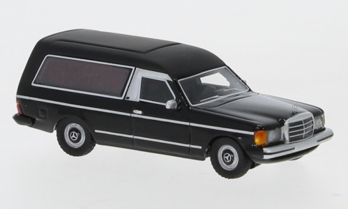 BoS-Models 87685 Mercedes-Benz W123 halottaskocsi 1977, fekete (H0)