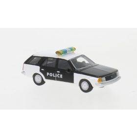   BoS-Models 87701 Renault 18 Break 1978, fehér/fekete - Police (H0)