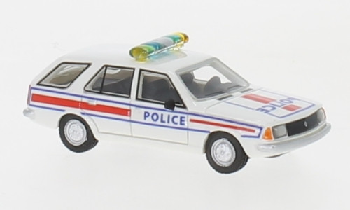 BoS-Models 87702 Renault 18 Break 1978, fehér - Police (H0)