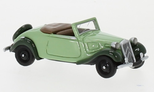 BoS-Models 87730 Citroen Traction Avant Cabriolet 1936, világoszöld-sötétzöld (H0)