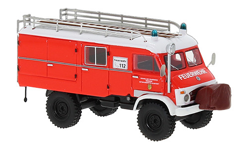 BoS-Models 87788 Unimog 404 S LF8 tűzoltóautó 1962, Feuerwehr Sibbesse (H0)