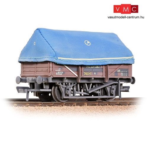 Branchline 33-085A 5 Plank China Clay Wagon BR Bauxite (TOPS) With Hood - Weathered