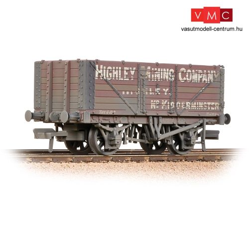 Branchline 37-093 7 Plank Wagon End Door 'Highley Mining Company Ltd' Red - Weathered