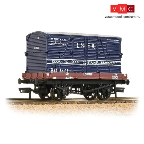 Branchline 37-481 1 Plank Wagon LNER Bauxite With 'LNER' Blue BD Container