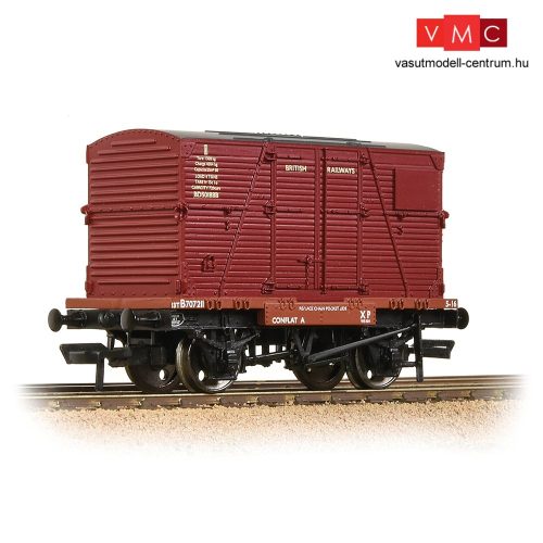 Branchline 37-951E Conflat Wagon BR Bauxite (Early) With BR Crimson BD Container