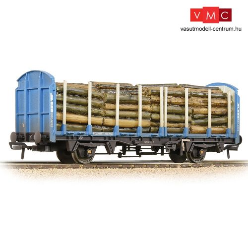 Branchline 38-302A BR OTA Timber Wagon 'Kronospan' Blue - Weathered - Includes Wagon Load