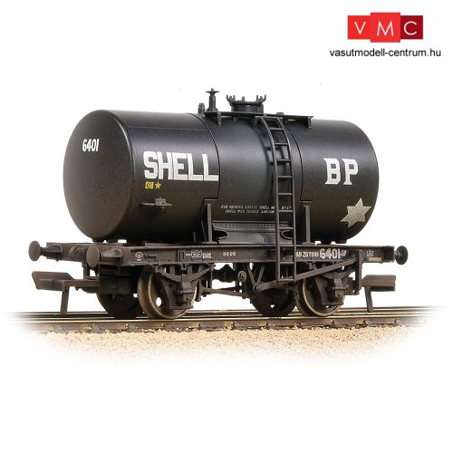 Branchline 38-776A 20T Class B Anchor-Mounted Tank Wagon 'Shell BP' Black - Weathered