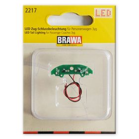   Brawa 2217 Zárfény világítás 3yg háromtengelyes személykocsikhoz, LED, 1 db (H0)