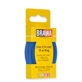 Brawa 3105 Vezeték 10 m, 0,14 mm², kék
