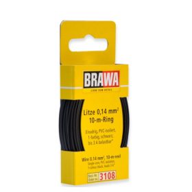 Brawa 3108 Vezeték 10 m, 0,14 mm², fekete