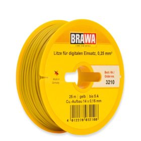 Brawa 3210 Vezeték 25 m, 0,25 mm², sárga