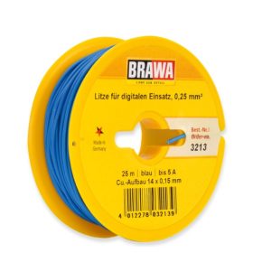 Brawa 3213 Vezeték 25 m, 0,25 mm², kék