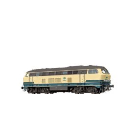   Brawa 41164 Dízelmozdony BR 216 224-6, óceánkék/bézs, DB (E4) (H0)