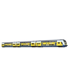   Brawa 44577 Emeletes személykocsi-készlet vezérlőkocsival, 3-részes Twindexx Vario Metronom, (RE 3 Hamburg Hbf) (E6) (H0) - AC / LED világítással