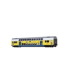   Brawa 44578 Emeletes személykocsi 2. osztály, Metronom (RE 3 Hamburg Hbf) (E6) (H0) - AC / LED világítással