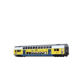   Brawa 44597 Emeletes személykocsi 2. osztály, Metronom (RE 3 Hamburg Hbf) (E6) (H0) - AC / LED világítással