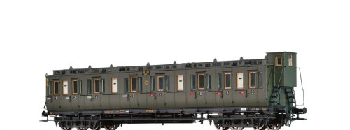 Brawa 45271 Oldalfellépős személykocsi fékházzal, négytengelyes BC4ü, 2./3. osztály, DRG (E2) (H0)