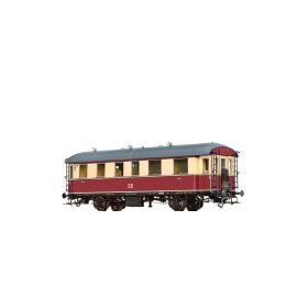   Brawa 45548 Személykocsi, Bi, bézs/bordó, 2. osztály, DR (E3) (H0)
