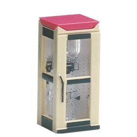   Brawa 4564 Világító telefonfülke, Telekom Tel H 90 típus, zárt (N)