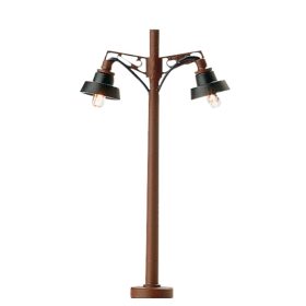 Brawa 4611 Utcai lámpa faoszlopon, kétkaru (N)