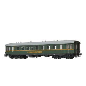   Brawa 46204 Személykocsi, négytengelyes sebesvonati C4üpwe, Ferienexpress, DB (E3) (H0) - világítással